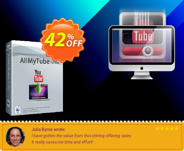 Wondershare AllMyTube for Mac discount 42% OFF, 2024 Spring offering sales. 30% OFF Wondershare AllMyTube for Mac, verified