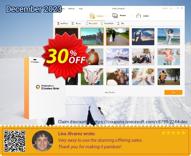 Wondershare Fotophire Slideshow Maker Lifetime License dahsyat penawaran loyalitas pelanggan Screenshot