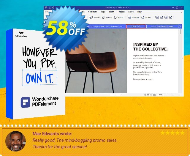 Wondershare PDFelement PRO aufregenden Diskont Bildschirmfoto