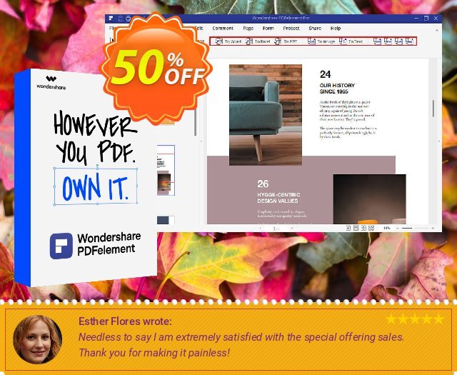 Wondershare PDFelement 10 terpisah dr yg lain penawaran deals Screenshot