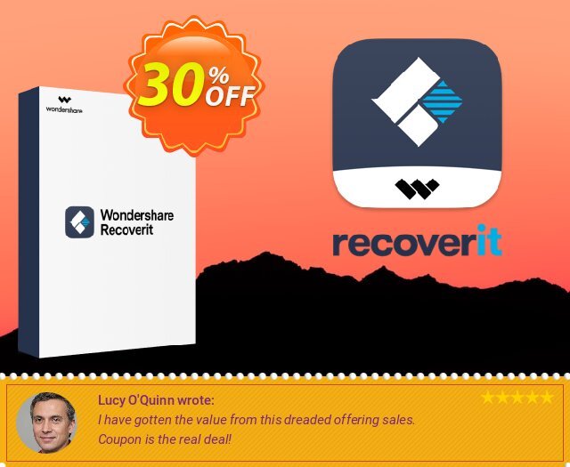 Wondershare Recoverit ADVANCED  놀라운   세일  스크린 샷