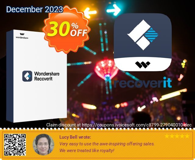 Wondershare Recoverit for Mac Lifetime discount 30% OFF, 2022 Autumn offering sales. 30% OFF Recoverit for Mac Lifetime, verified