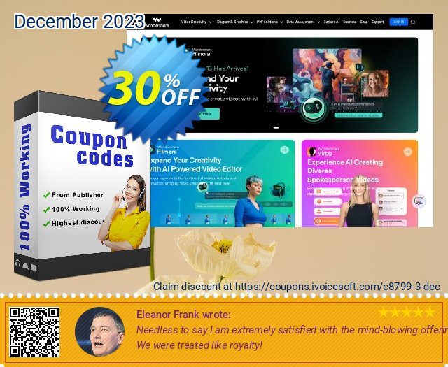 Wondershare PPT2DVD Pro for Windows discount 30% OFF, 2023 Flag Day promo. 30% Wondershare Software (8799)