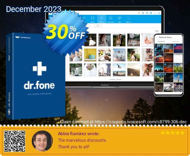 Wondershare Dr.Fone Phone Manager iOS (For Mac) 30% OFF