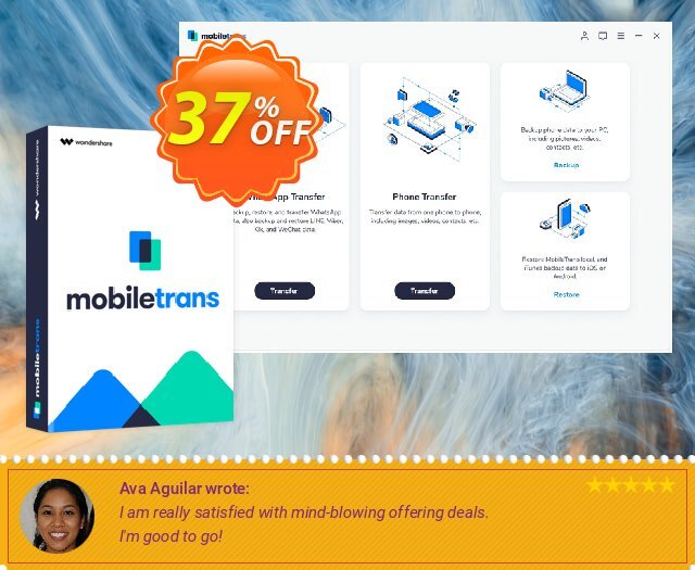 Wondershare MobileTrans for Mac khusus kode voucher Screenshot