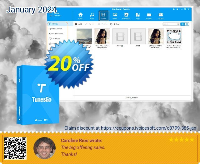 Wondershare TunesGo For iOS & Android discount 20% OFF, 2023 All Saints' Eve promotions. Dr.fone 20% off