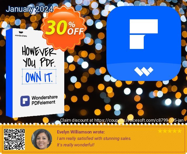 Wondershare PDFelement (Perpetual License) discount 58% OFF, 2022 Labour Day offering discount. 58% OFF Wondershare PDFelement (Perpetual License), verified