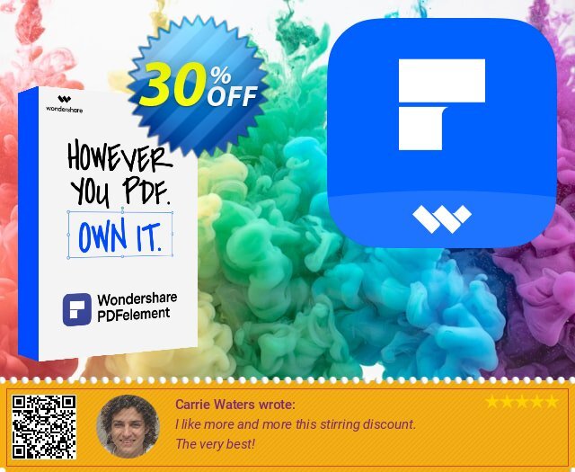 Wondershare PDFelement (Perpetual License) discount 30% OFF, 2024 World Heritage Day discount. 30% OFF Wondershare PDFelement (Perpetual License), verified