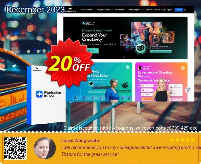 Wondershare Data Recovery Bootable Media discount 20% OFF, 2022 Christmas & New Year promo sales. Back to School 2022