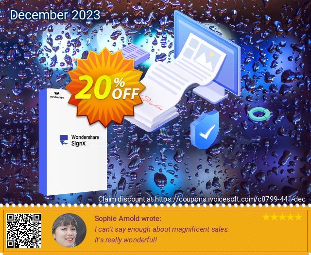 Wondershare SignX discount 20% OFF, 2022 World Humanitarian Day offering sales. Wondershare SignX staggering offer code 2022