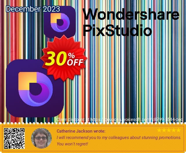 Wondershare PixStudio 口が開きっ放し 昇進させること スクリーンショット