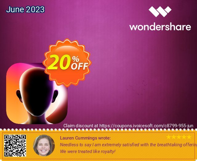 Wondershare Virbo Yearly plan Essential menakuntukan kupon Screenshot