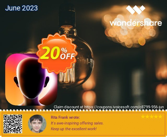 Wondershare Virbo Yearly plan PRO discount 20% OFF, 2024 Mother Day offering sales. 20% OFF Wondershare Virbo Yearly plan PRO, verified