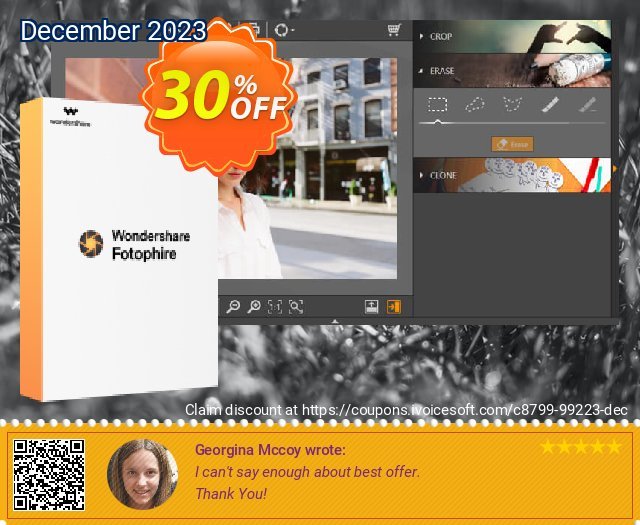 Wondershare Fotophire Toolkit Lifetime License discount 30% OFF, 2022 Xmas Day offer. 30% OFF Wondershare Fotophire Lifetime License, verified