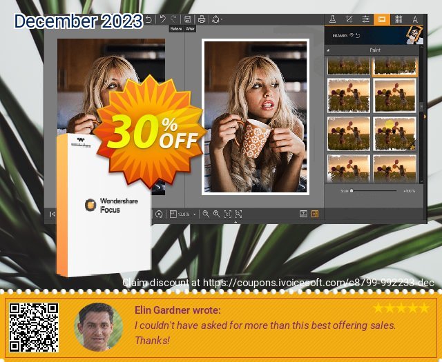 Wondershare Fotophire Focus luar biasa penawaran Screenshot