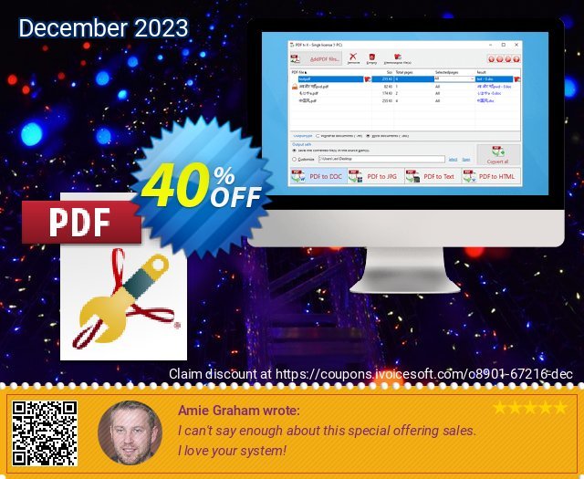 PDF to X Personal License 令人惊奇的 销售折让 软件截图