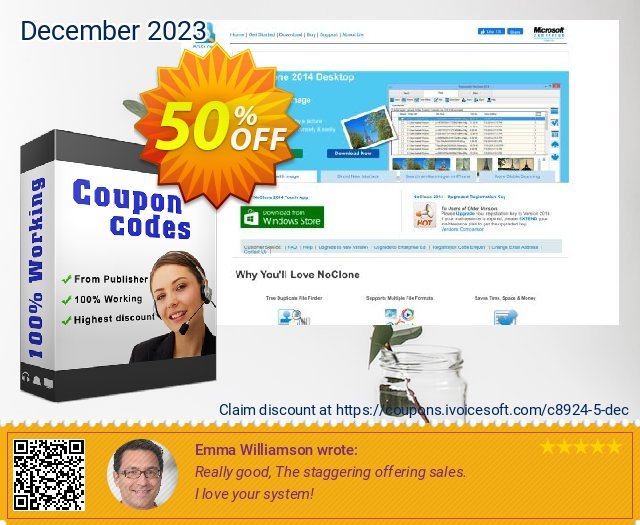 NoClone Enterprise discount 50% OFF, 2022 New Year's Day deals. SharewareLibrary