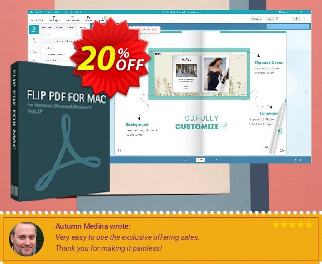 Flip PDF for Mac discount 20% OFF, 2024 Spring offering discount. All Flip PDF for BDJ 67% off