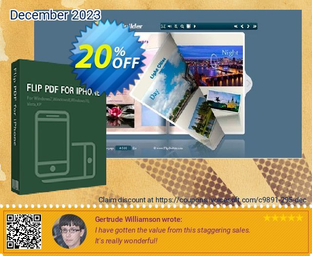 Flip PDF for iPhone discount 20% OFF, 2023 New Year promo. A-PDF Coupon (9891)