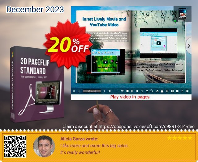 3DPageFlip PDF Editor discount 20% OFF, 2023 New Year's Weekend promo. A-PDF Coupon (9891)