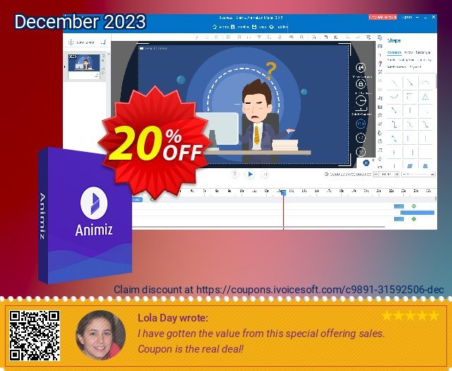 Animiz Professional discount 20% OFF, 2024 April Fools' Day promo. 20% OFF Animiz Professional, verified