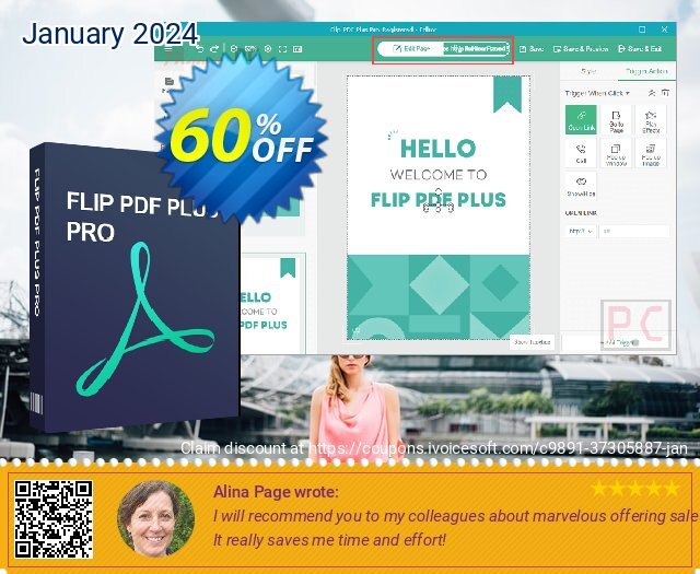 Flip PDF Plus PRO discount 60% OFF, 2022 World Press Freedom Day offering sales. 43% OFF Flip PDF Plus PRO, verified