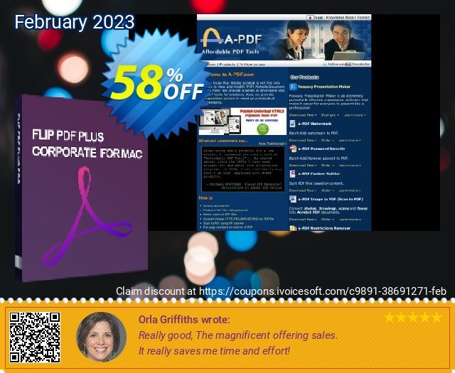 Flip PDF Plus Corporate for Mac (4 Seats) discount 58% OFF, 2023 Happy New Year offering sales. 58% OFF Flip PDF Plus Corporate for Mac (4 Seats), verified