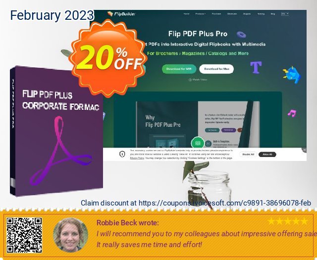 Flip PDF Plus Corporate for Mac (7 Seats) 20% OFF