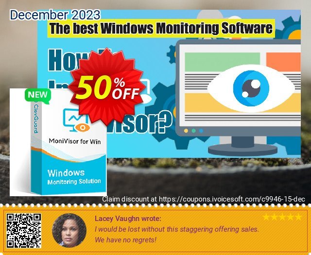 MoniVisor for Windows discount 50% OFF, 2022 New Year's Weekend offer. 47% OFF MoniVisor for Windows, verified