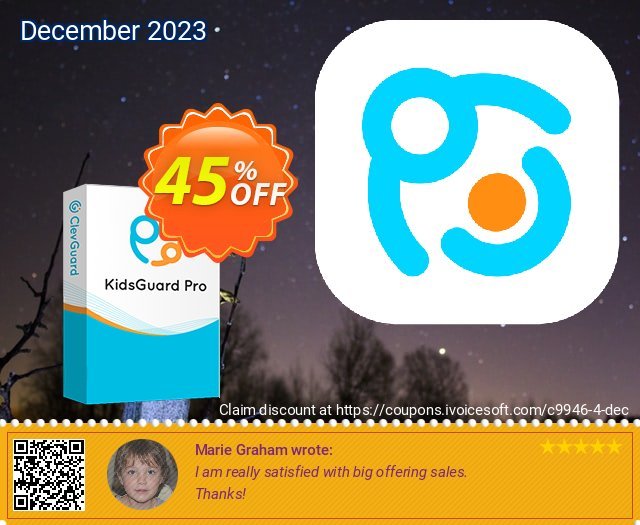 KidsGuard Pro for iOS/Android (1-month plan) discount 45% OFF, 2024 Spring deals. 20% OFF KidsGuard Pro for iOS, verified