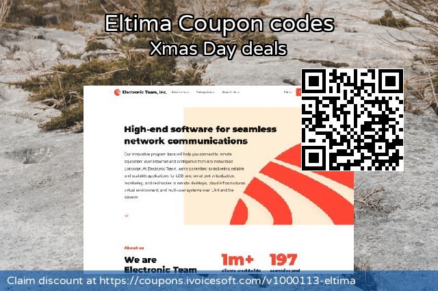 Eltima Coupon code for 2022 World Ovarian Cancer Day
