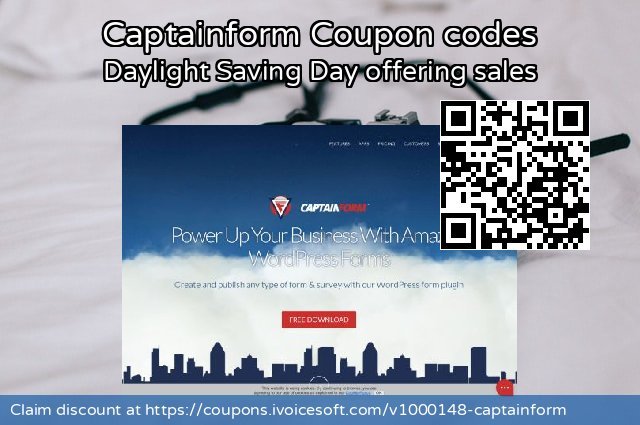 Captainform Coupon code for 2022 World Ovarian Cancer Day