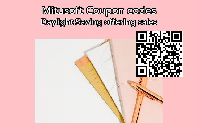 Mitusoft Coupon code for 2024 Spring