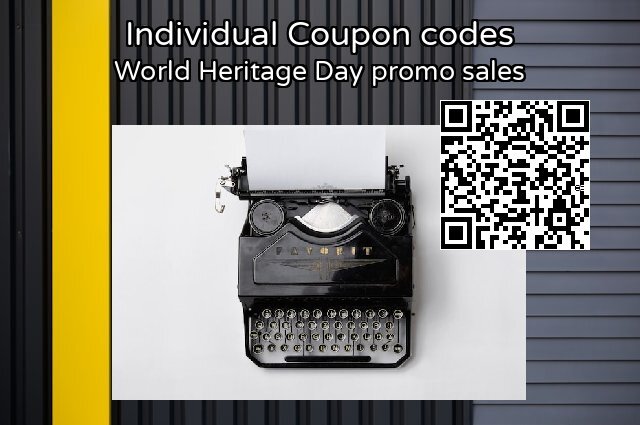 Individual Coupon code for 2024 World Heritage Day