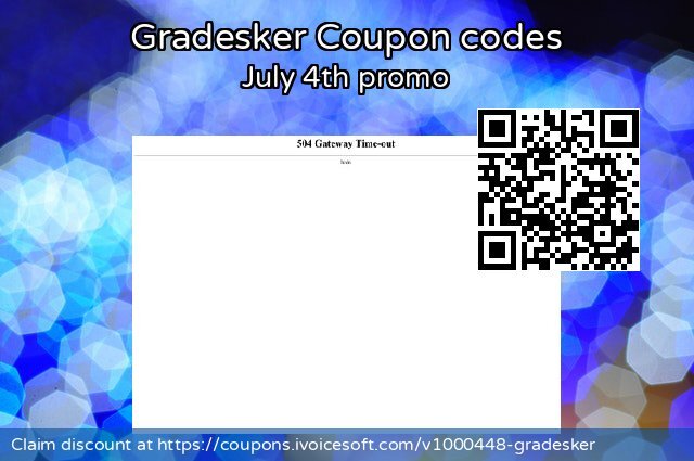 Gradesker Coupon code for 2024 July 4th