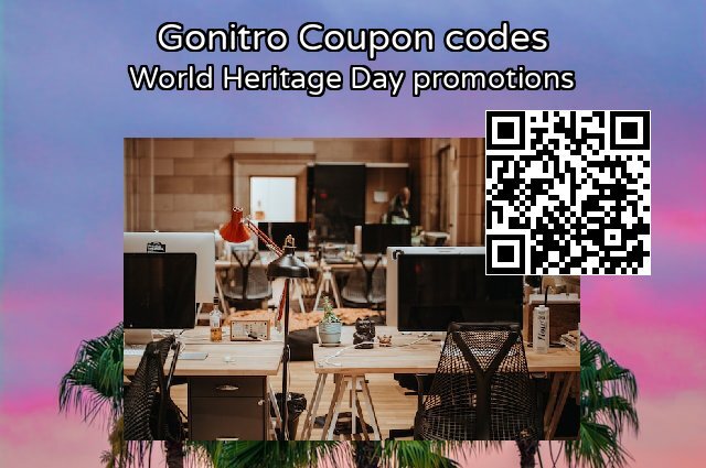 Gonitro Coupon code for 2024 World Heritage Day