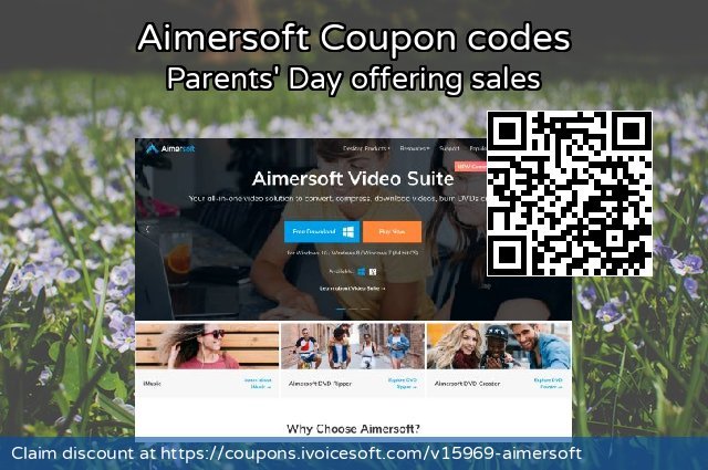 Aimersoft 了不起的 产品销售, 2022 母亲节