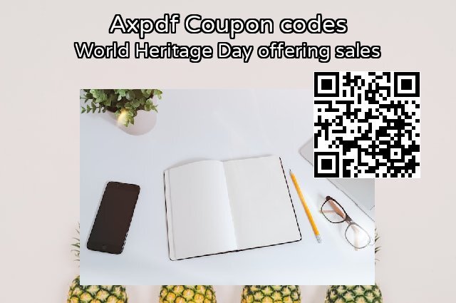 Axpdf Coupon code for 2024 World Heritage Day