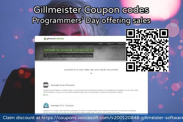 Gillmeister Coupon code for 2022 Programmers' Day