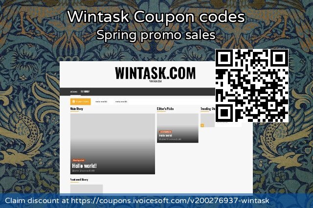 Wintask Coupon code for 2023 All Hallows' Eve