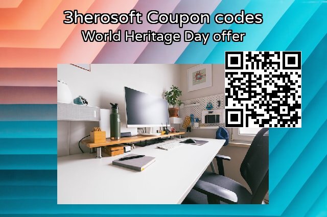 3herosoft Coupon code for 2024 World Heritage Day