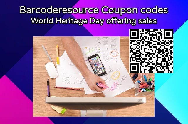 Barcoderesource Coupon code for 2024 World Heritage Day