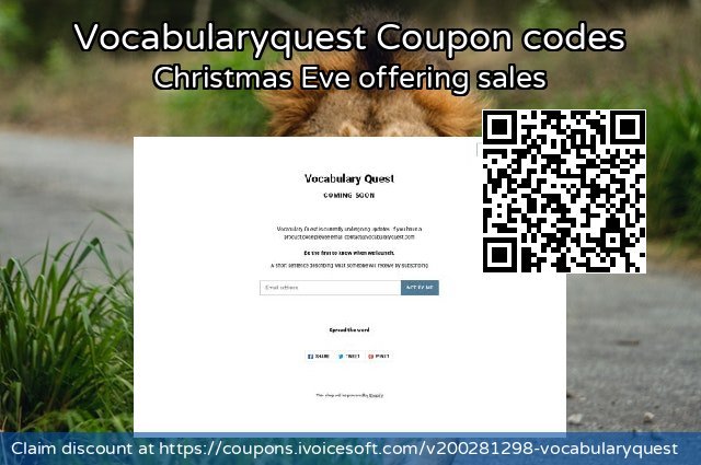 Vocabularyquest Coupon code for 2022 World Ovarian Cancer Day