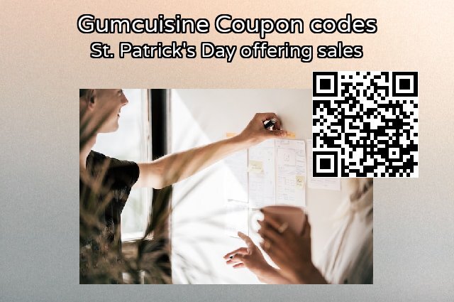 Gumcuisine Coupon code for 2025 St. Patrick's Day