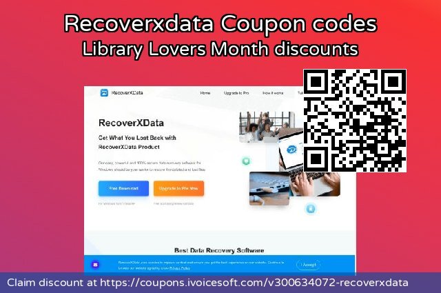 Recoverxdata Coupon code for 2025 Library Lovers Month