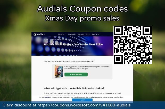 Audials Coupon code for 2022 Kissing Day
